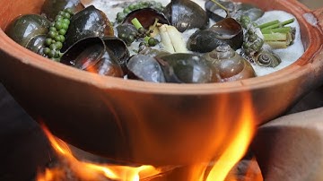 Ốc Bươu nấu tiêu xanh