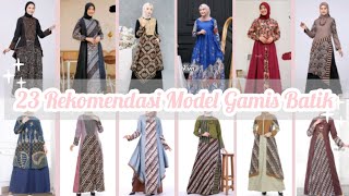 23 Rekomendasi Gamis Batik