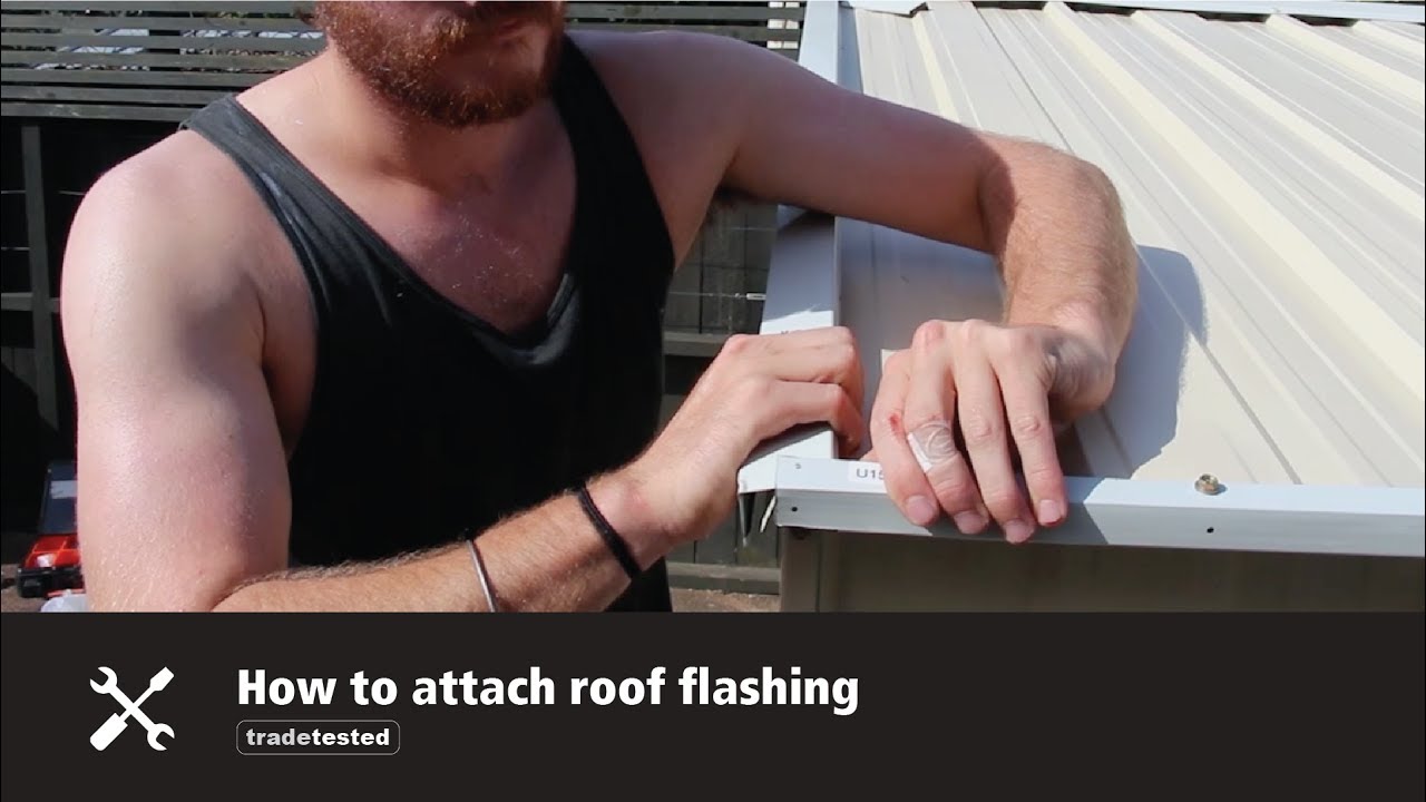 Shed Assembly Tips - How to attach the roof flashing - YouTube