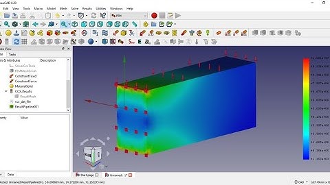 Static Finite Element Analysis (FEA/FEM) using FreeCAD