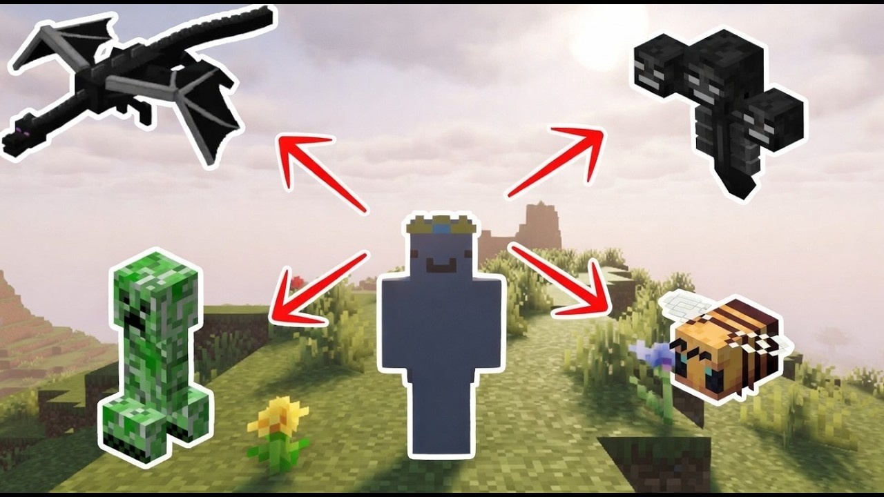 Minecraft But I Can Turn Into Any MOB!! - YouTube