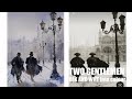 Loose Watercolor Painting Winter Snow People Merry Christmas to All! Painting TWO GENTLEMEN Full Dem