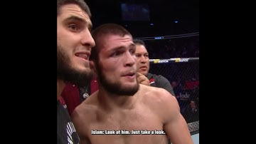 Thumbnail of even in-between rounds Khabib vs Conor was intense! 😳 #nocommentary