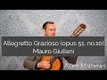Allegretto grazioso opus 51 no 10 by mauro giuliani study guide