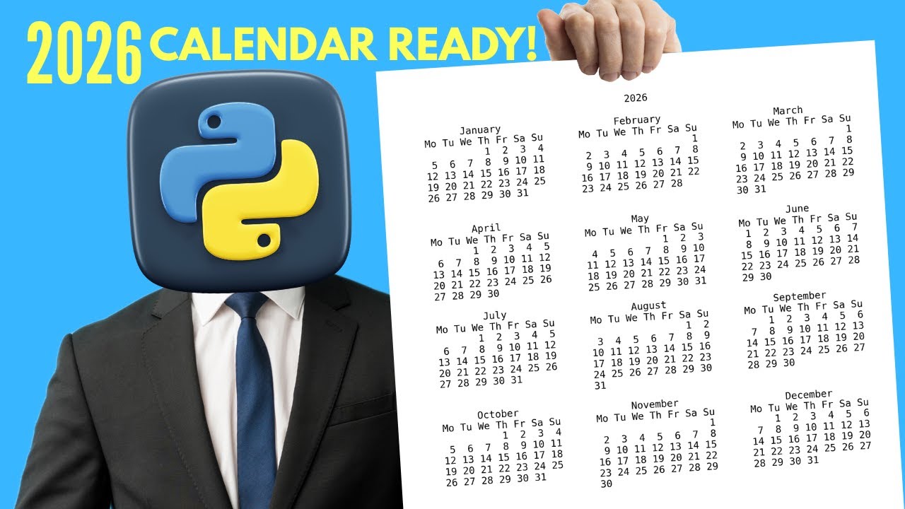 Create Calendar in Python | Python Tutorial with Explanation 