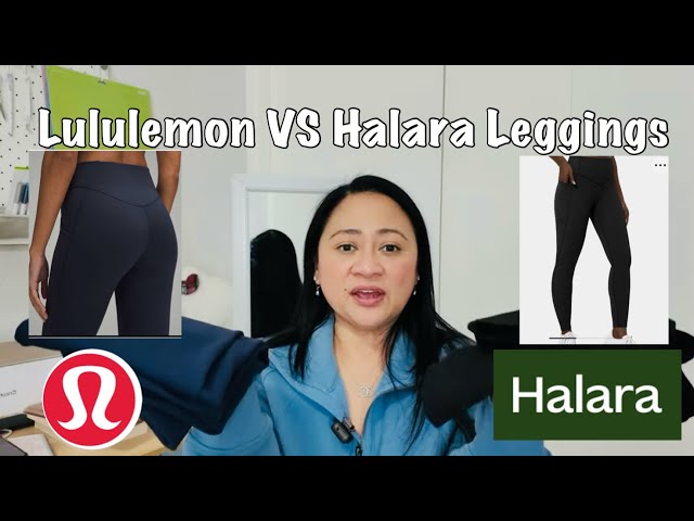 Lululemon Wunder Under Leggings & Halara SoCinched Tummy Control