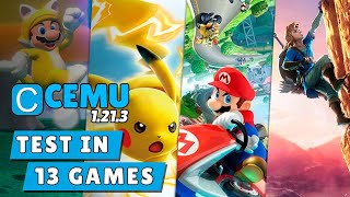CEMU 1.21.3 (Wii U emulator) | TEST IN 13 GAMES | Core i5 9300H + GTX 1650 + 16 GB RAM