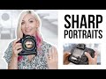 How to get sharp focus portraits with a low fstop  portrait photography tips
