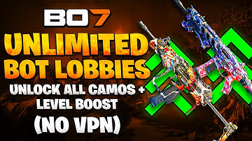 LEGIT *UNLIMITED BOT LOBBIES* on BO7 | Unlock All Camos + Level Boost (NO VPN NEEDED)