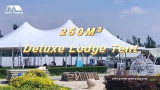 250M² Deluxe Lodge Tent for Glamping Resort Event, Information Center, multi-function hall