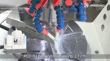 Mirror Surface Machining of JD 5 Axes HS machine.