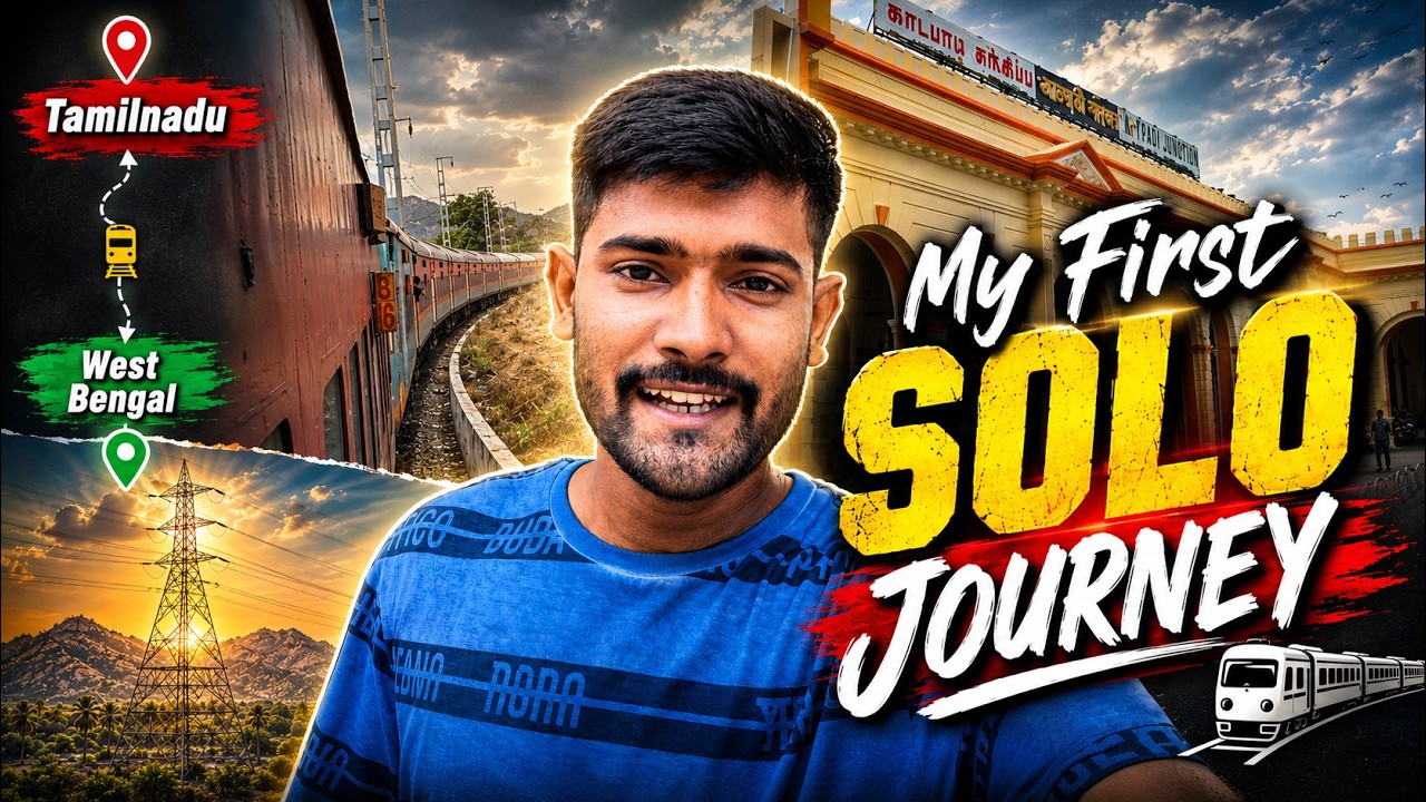 My First Solo Journey 🚆 | Tamilnadu to West Bengal | Train Travel Vlog