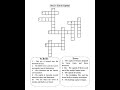 Crossword puzzle book #short #shortvideo #firstshortvideo #youtubeshort #puzzle #crossword