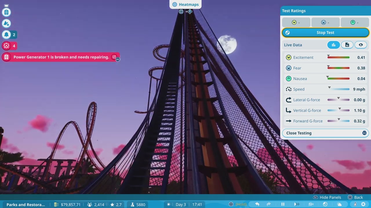 Planet Coaster 2 PS5 - Custom Coaster Crash