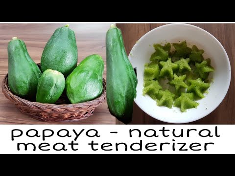 Papaya- The Natural Meat Tenderizer | How to make meat soft
