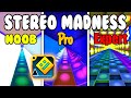 Geometry Dash - Stereo Madness - Noob vs Pro vs Expert (Fortnite Music Blocks)
