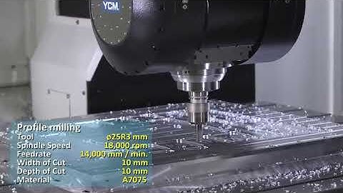 YCM Machine Tools DCV 2018A 5 Axis Demo Cut