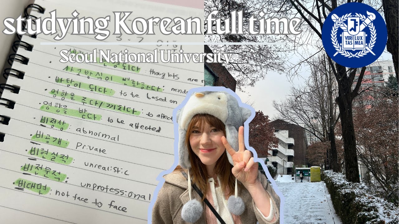 language school diaries 📚🇰🇷 // studying Korean at Seoul National University (vlog)