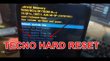 TECNO  (POP 4) ENTER RECOVERY MODE + HARD RESET ANDROID 10