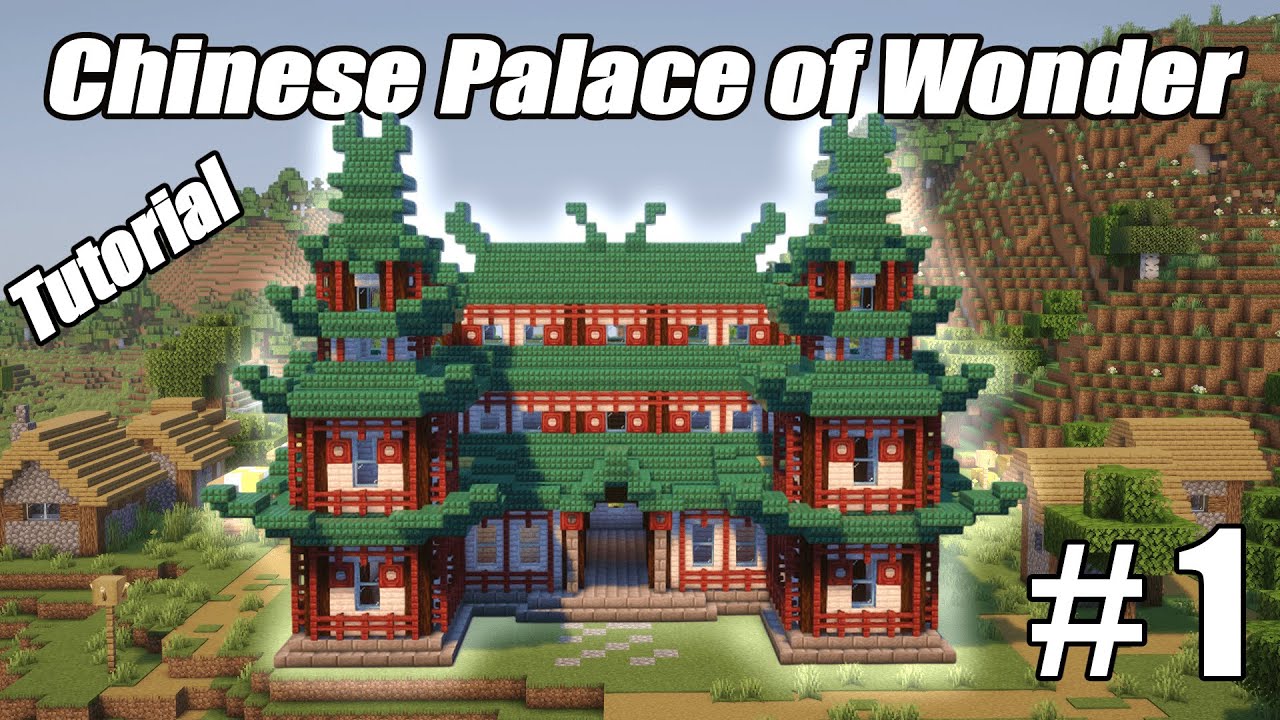 Minecraft | How to Build a Chinese Mansion | Tutorial Part 1 - YouTube