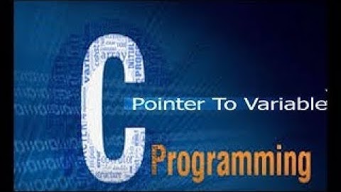 Application on pointer to variable - C Programming Language Tutorial  [Arabic]