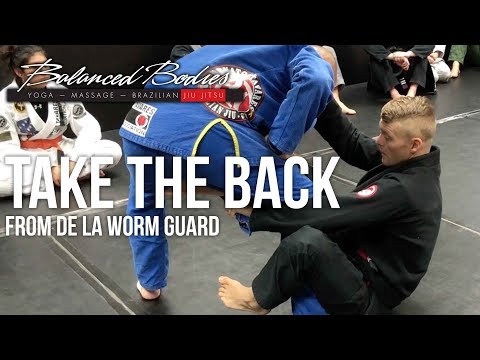 BJJ - Quick & Easy Back Take from De La Worm Guard