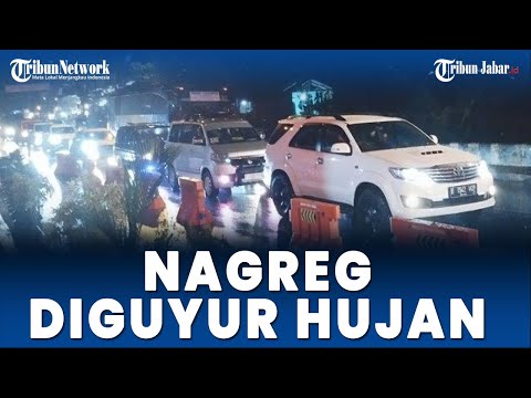 BREAKING NEWS: Hujan Turun di Nagreg Membuat Kepadatan Arus Lalu Lintas Meningkat Malam ini