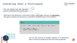 CH10-4-Dictionary: Iterating Over Dictionary | تطوير التطبيقات | لغة سوفت | Swift Programming screenshot 3