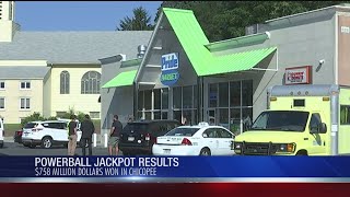 $758M Powerball ticket sold in Chicopee