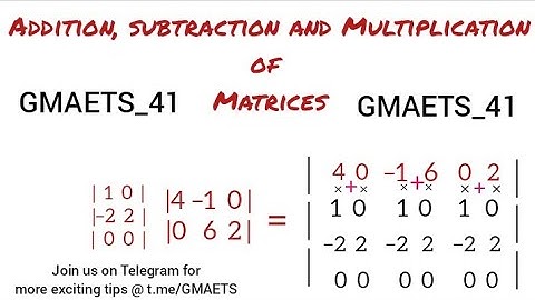 Mat 201: Fundamental Principles of Addition, Subtraction and Multiplication of Matrices