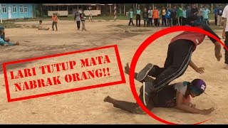 Tutup Mata Nabrak Orang!! Mukhayam Sekolahan Paling Seru!!