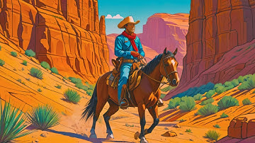 Blender with Stable Diffusion XL - Cowboy illustration