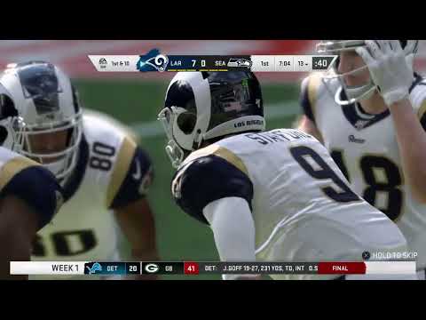 Madden NFL 20 Seattle Seahawks Franchise Ep 28 – Year 2 Week 1 vs LA Rams