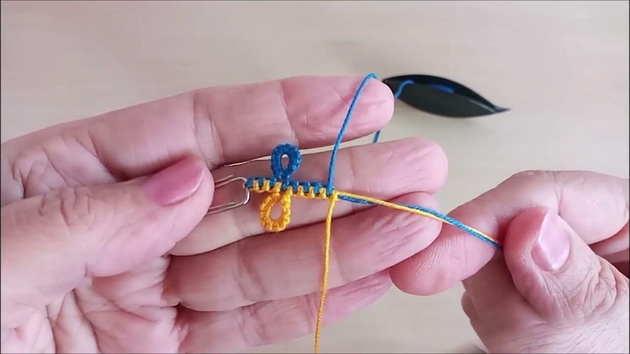 Pearl Tatting, floating ring and split ring. YouTube