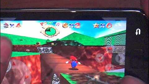 n64 emu on Android Galaxy S demo Mario 64 and Mario Kart 64
