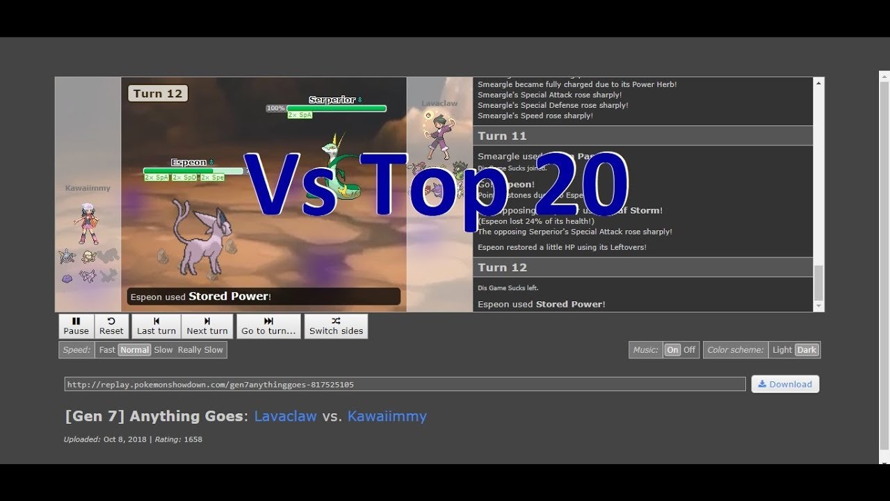 Stored Power Sweep vs Rank 15 on Ladder (Anything Goes)