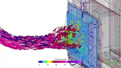 Streamlines through Electrostatic Precipitator