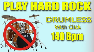 Drumless Rock backing track with click 140 Bpm