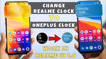 Realme UI 3.0 New Update | OnePlus Clock Widget | Enable realme UI 3.0 Clock in Any Realme Device ⚡⚡