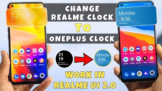Realme UI 3.0 New Update | OnePlus Clock Widget | Enable realme UI 3.0 Clock in Any Realme Device ⚡⚡ screenshot 5