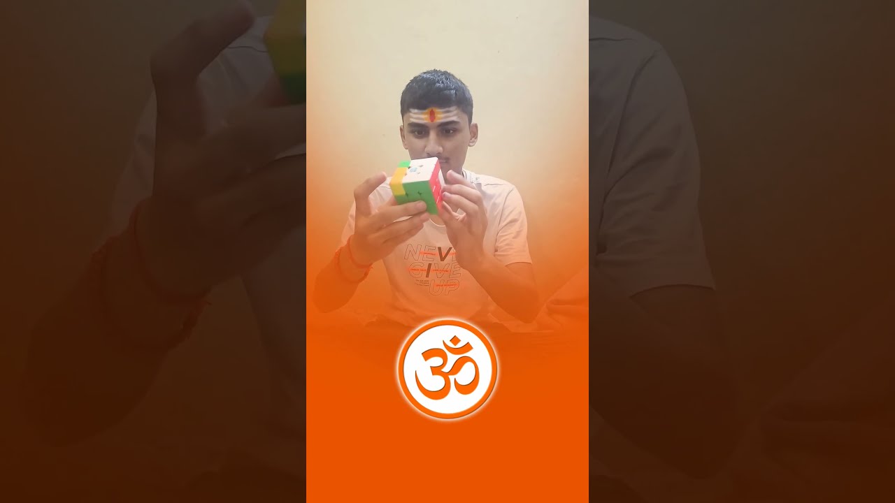 Rubik S Cube Solved In 1 Second JAI MAHAKAL Shortvideo