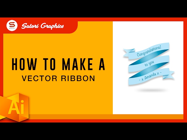 vector ribbon made easy making a vector ribbon in illustrator tutorial