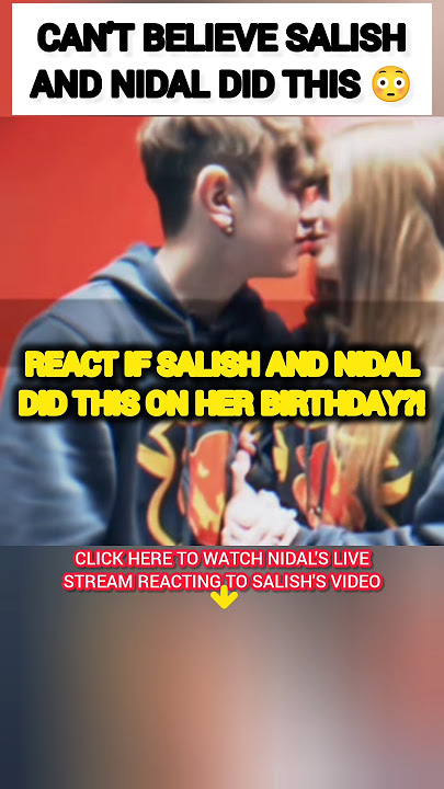 CAN'T BELIEVE Salish Matter and Nidal Wonder did this?😍😳 #nalish #shorts #trending #trend #cute #fyp