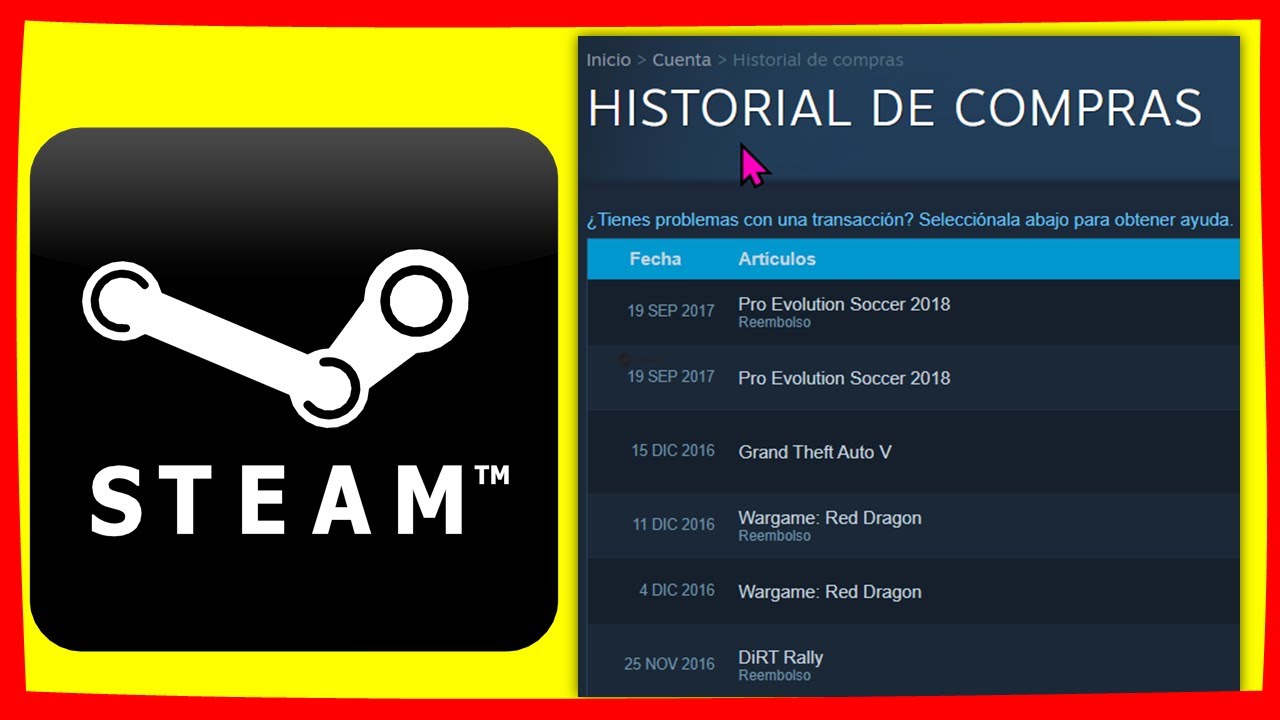 Cómo ver el historial de compras de Steam 