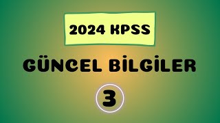 2024 KPSS Ekys/Ekpss/Ortaöğretim/Önlisans/Lisans Güncel Bilgiler 3. Video