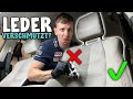 SO bekommst du deine LEDERSITZE wieder SAUBER! 🤗| AUTOLACKAFFEN