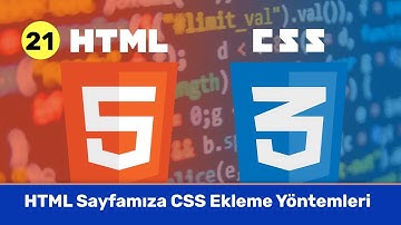 HTML Sayfamıza CSS Ekleme Yöntemleri