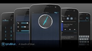 AndroidCustomz #3 alphaBlue CM9/CM10/AOKP Theme screenshot 2