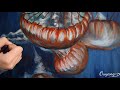 How to paint the Jellyfish? Realistic acrylic painting tutorial.