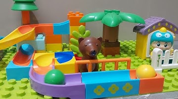 Satisfying building block marble run ☆ Build Exciting marble tracks with lego duplo